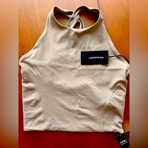 Abercrombie YPB studioSOFT High-Neck Open Back Slim Tank